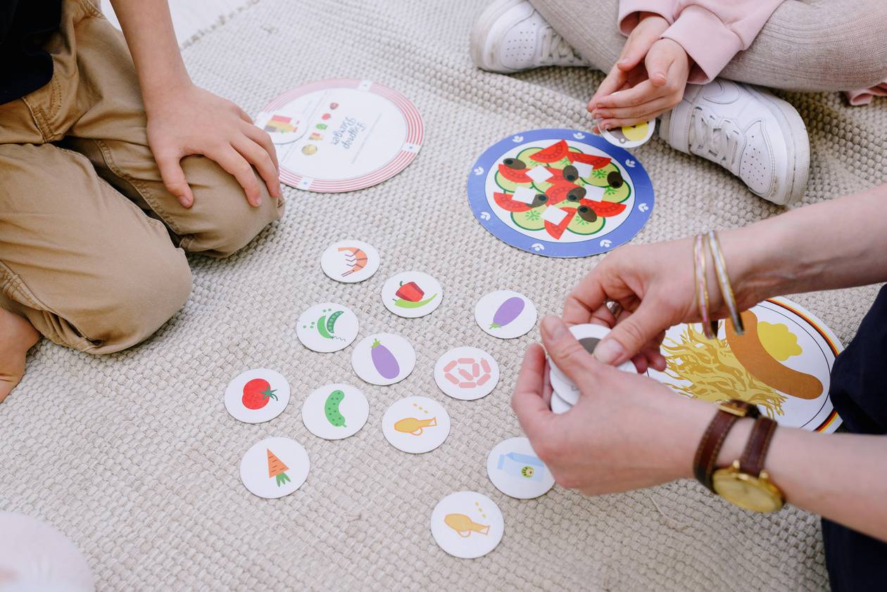 A Teacher Using Educational Toys in Teaching 